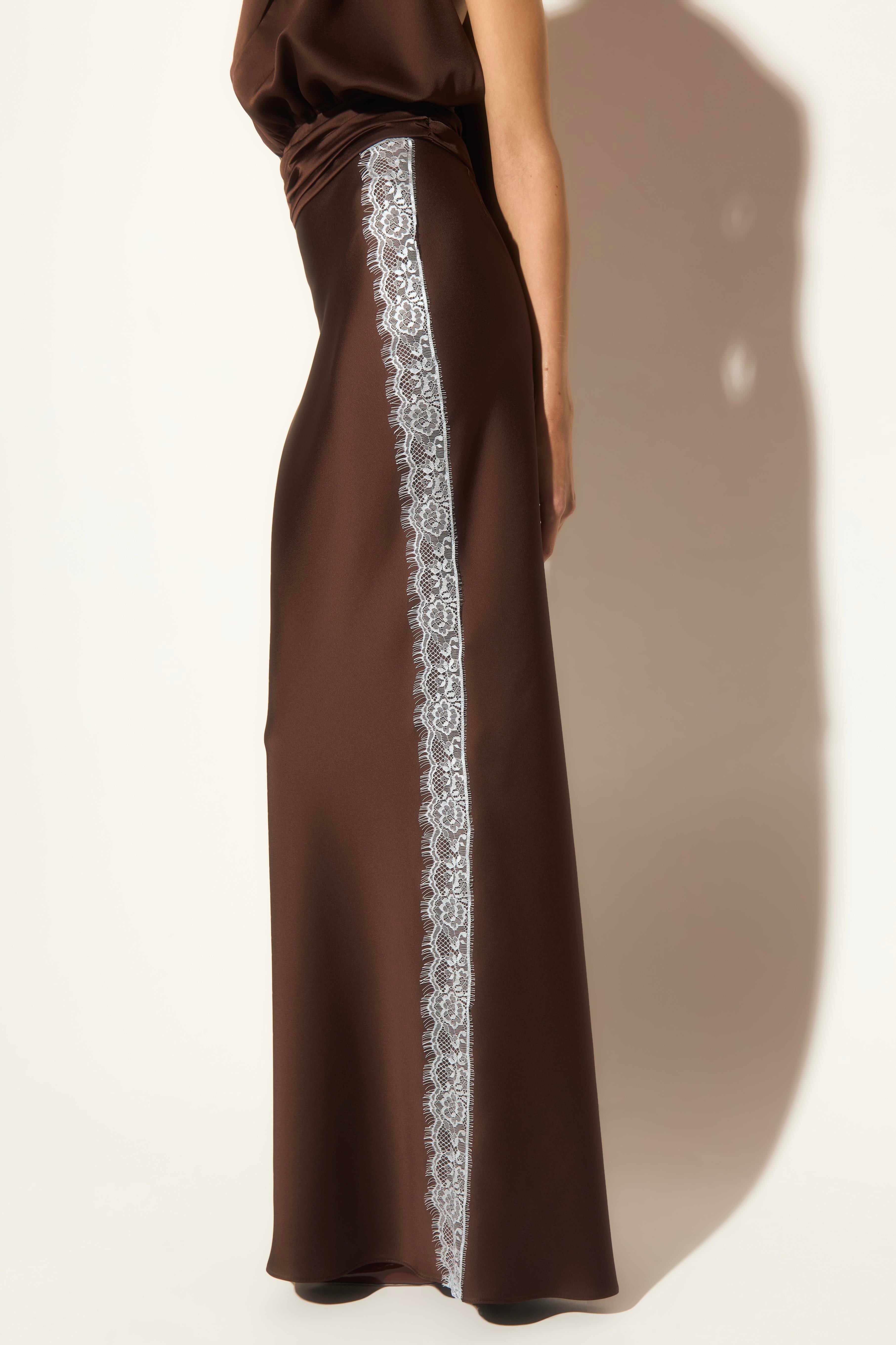 Espresso Lace Skirt